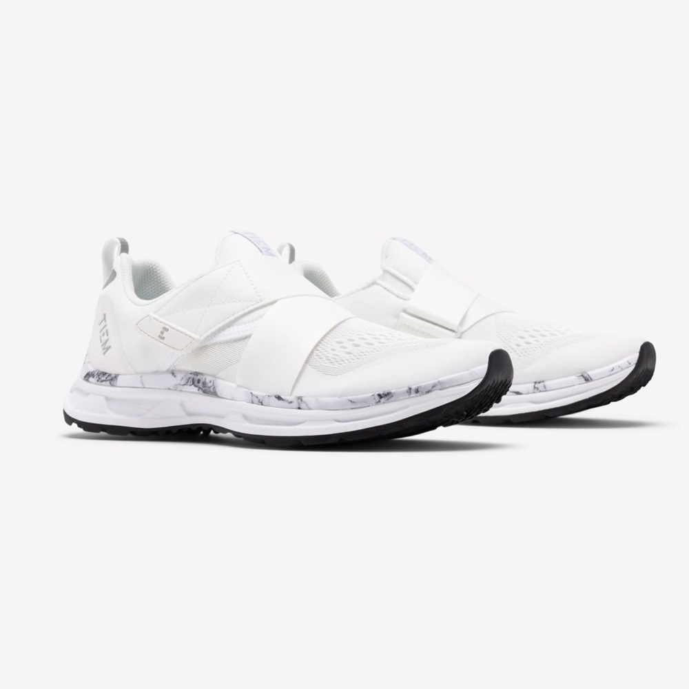 TIEM Slipstream White Marble Athletic Cycling Shoes Women’s 10.5